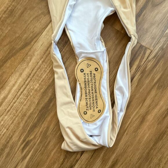 Ree Bees Swimwear Sheer Sleeve Nude Bikini Size M NWT - Picture 5 of 7